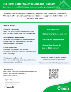 &nbsp;PEI Rural Better Neighbourhoods Program&nbsp;